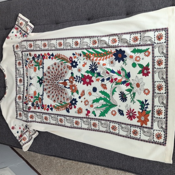 Tory Burch Peacock Meadow Kerry Dress - Picture 2 of 5